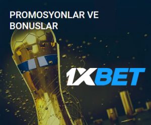 1xbet bahis platformunun tanıtım görseli.